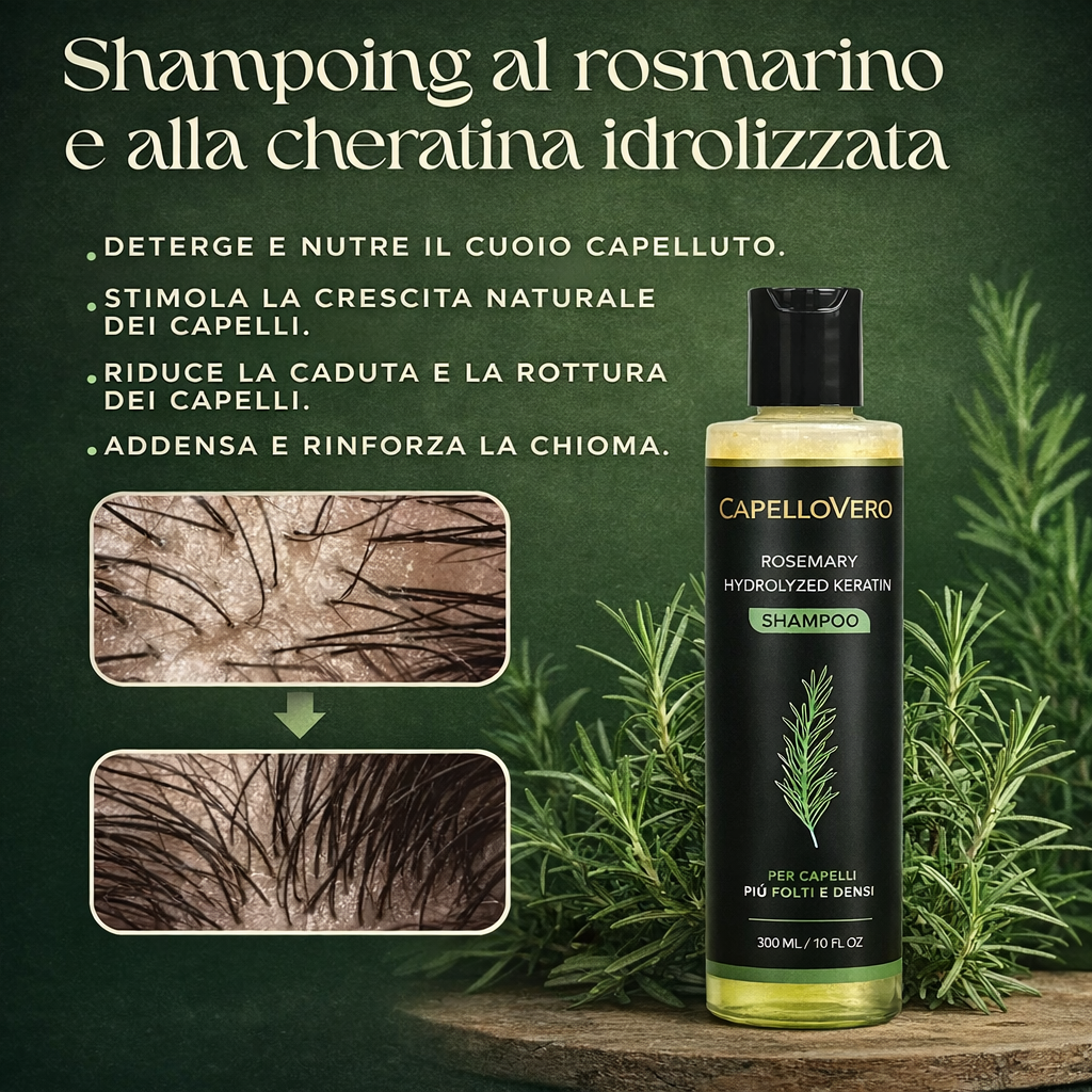 CapelloVero – Shampoo Rinforzante Anticaduta
